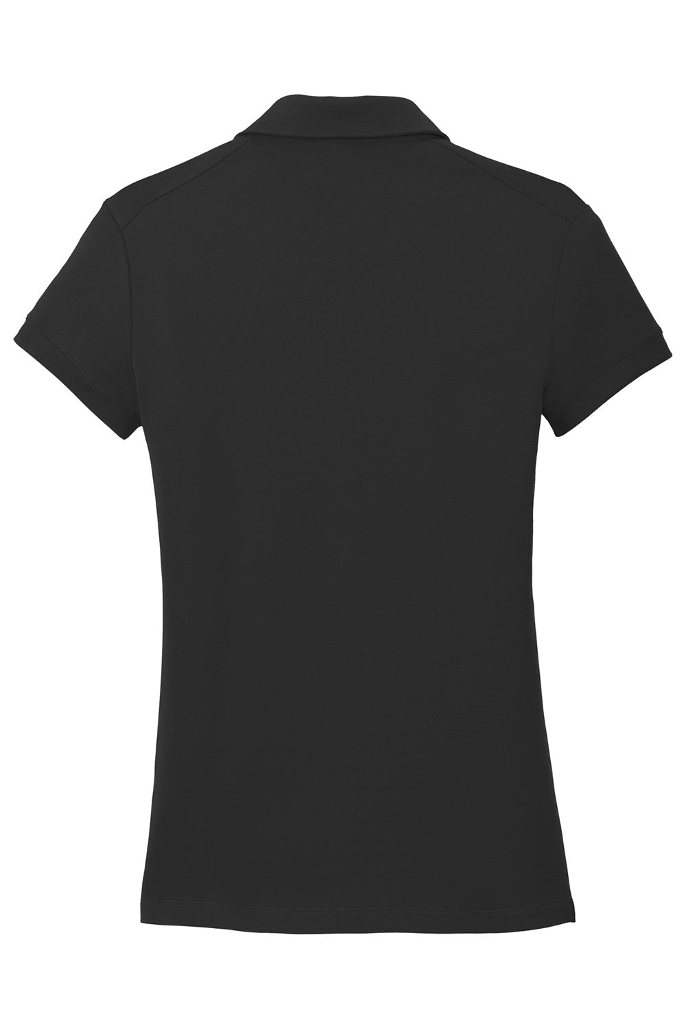 Nike 746100 Womens Icon Dri-Fit Moisture Wicking Short Sleeve Polo Shirt Black Flat Back