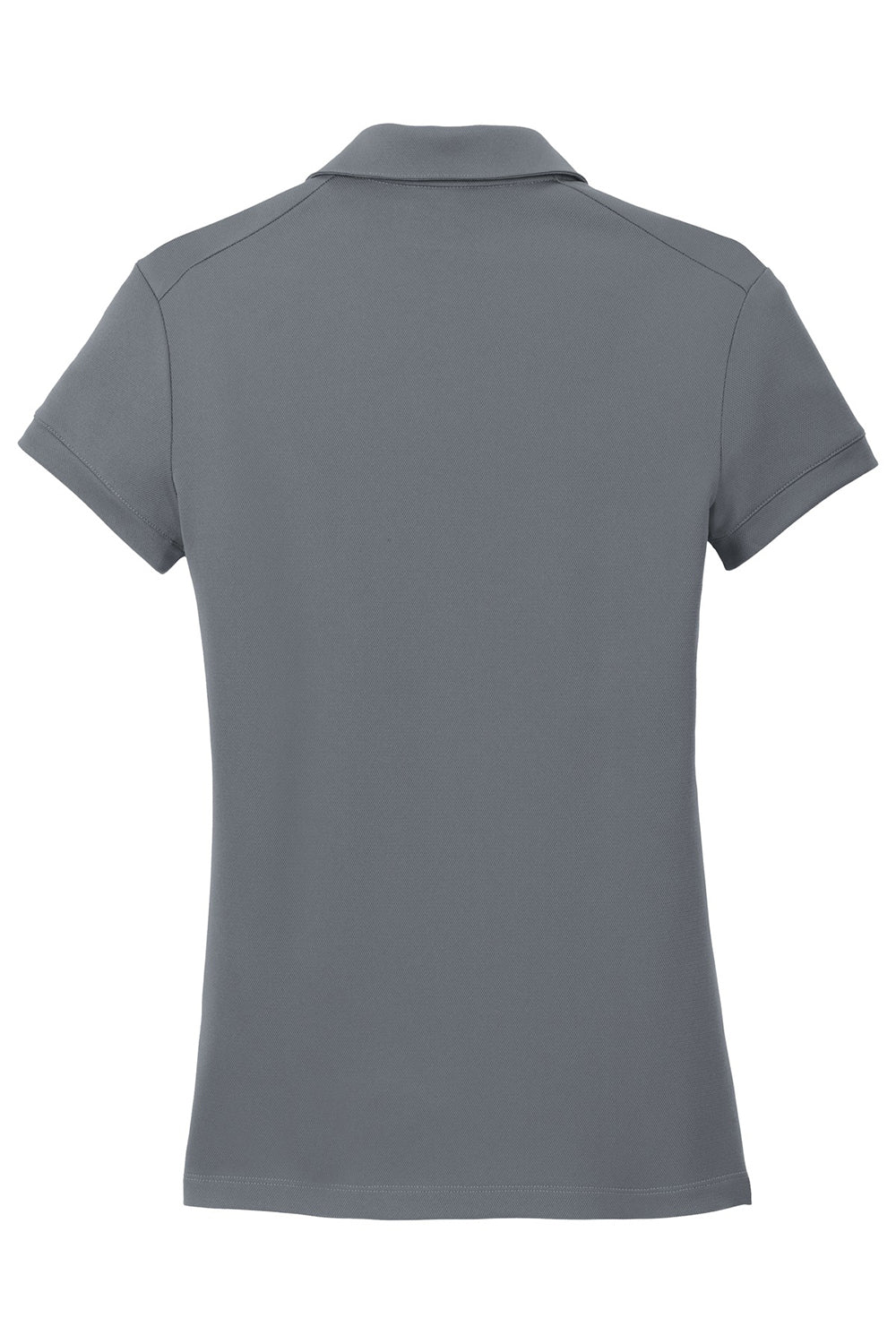 Nike 746100 Womens Icon Dri-Fit Moisture Wicking Short Sleeve Polo Shirt Dark Grey Flat Back