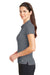 Nike 746100 Womens Icon Dri-Fit Moisture Wicking Short Sleeve Polo Shirt Dark Grey Model Side