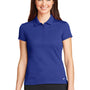 Nike Womens Icon Dri-Fit Moisture Wicking Short Sleeve Polo Shirt - Royal Blue
