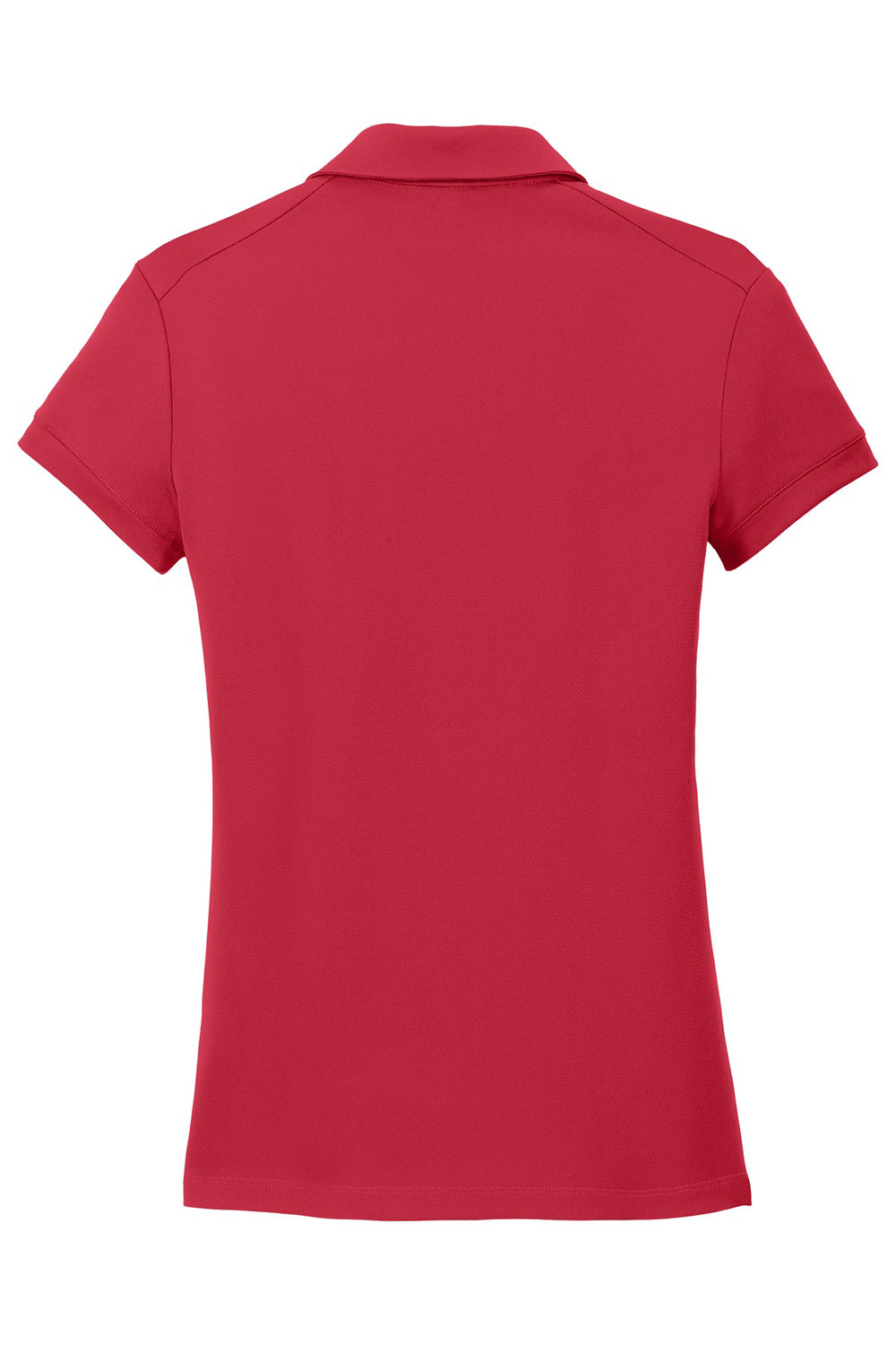 Nike 746100 Womens Icon Dri-Fit Moisture Wicking Short Sleeve Polo Shirt Gym Red Flat Back