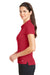 Nike 746100 Womens Icon Dri-Fit Moisture Wicking Short Sleeve Polo Shirt Gym Red Model Side