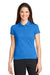 Nike 746100 Womens Icon Dri-Fit Moisture Wicking Short Sleeve Polo Shirt Light Photo Blue Model Front
