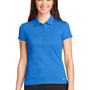 Nike Womens Icon Dri-Fit Moisture Wicking Short Sleeve Polo Shirt - Light Photo Blue