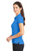 Nike 746100 Womens Icon Dri-Fit Moisture Wicking Short Sleeve Polo Shirt Light Photo Blue Model Side