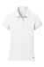 Nike 746100 Womens Icon Dri-Fit Moisture Wicking Short Sleeve Polo Shirt White Flat Front