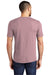District DM130 Mens Perfect Tri Short Sleeve Crewneck T-Shirt Heather Lavender Model Back
