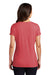 District DM1350L Womens Perfect Tri Short Sleeve V-Neck T-Shirt Red Frost Model Back