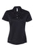 Adidas A231 Womens Performance UPF 50+ Short Sleeve Polo Shirt Black Flat Front