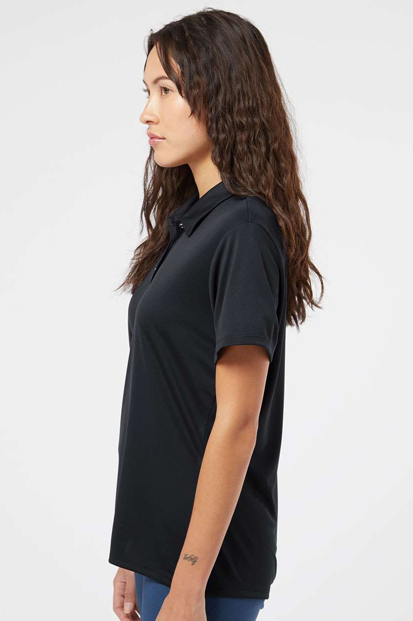 Adidas A231 Womens Performance Short Sleeve Polo Shirt Black Model Side