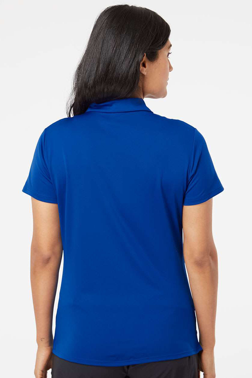 Adidas A231 Womens Performance Short Sleeve Polo Shirt Collegiate Royal Blue Model Back