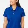 Adidas Womens Performance UPF 50+ Short Sleeve Polo Shirt - Collegiate Royal Blue - NEW
