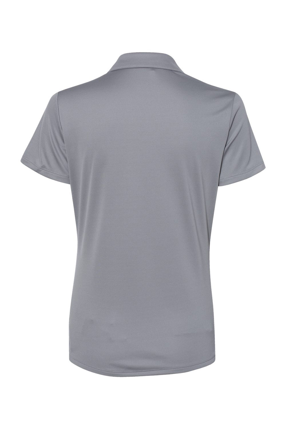 Adidas A231 Womens Performance UPF 50+ Short Sleeve Polo Shirt Grey Flat Back