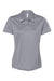 Adidas A231 Womens Performance Short Sleeve Polo Shirt Grey Flat Front