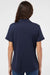 Adidas A231 Womens Performance Short Sleeve Polo Shirt Navy Blue Model Back