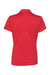 Adidas A231 Womens Performance Short Sleeve Polo Shirt Collegiate Red Flat Back
