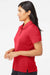 Adidas A231 Womens Performance Short Sleeve Polo Shirt Collegiate Red Model Side