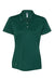 Adidas A231 Womens Performance UPF 50+ Short Sleeve Polo Shirt Collegiate Green Flat Front