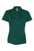 Adidas A231 Womens Performance UPF 50+ Short Sleeve Polo Shirt Collegiate Green Flat Front
