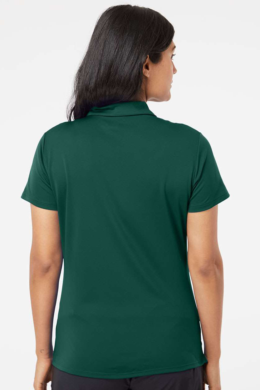Adidas A231 Womens Performance Short Sleeve Polo Shirt Collegiate Green Model Back