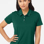 Adidas Womens Performance UPF 50+ Short Sleeve Polo Shirt - Collegiate Green - NEW