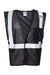 Kishigo B120-131 Unisex EV Series Enhanced Visibility Non-ANSI Vest Black Flat Front