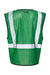 Kishigo B120-131 Unisex EV Series Enhanced Visibility Non-ANSI Vest Green Flat Back