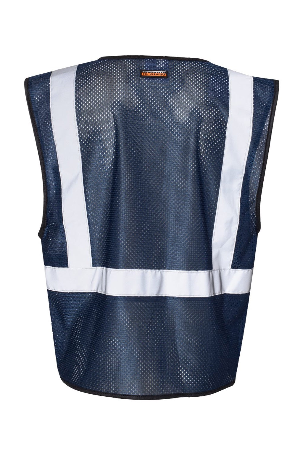 Kishigo B120-131 Unisex EV Series Enhanced Visibility Non-ANSI Vest Navy Blue Flat Back
