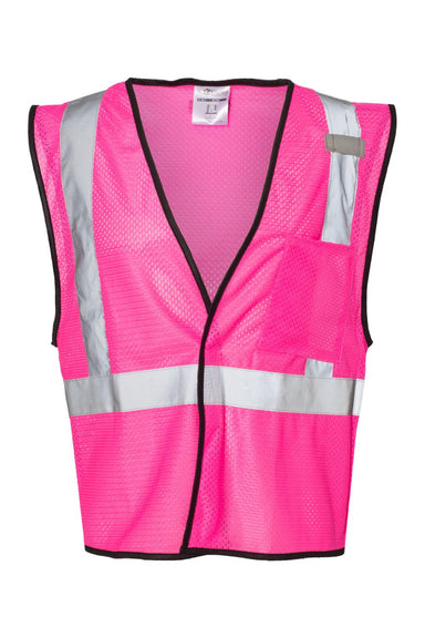 Kishigo B120-131 Unisex EV Series Enhanced Visibility Non-ANSI Vest Pink Flat Front