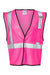 Kishigo B120-131 Unisex EV Series Enhanced Visibility Non-ANSI Vest Pink Flat Front