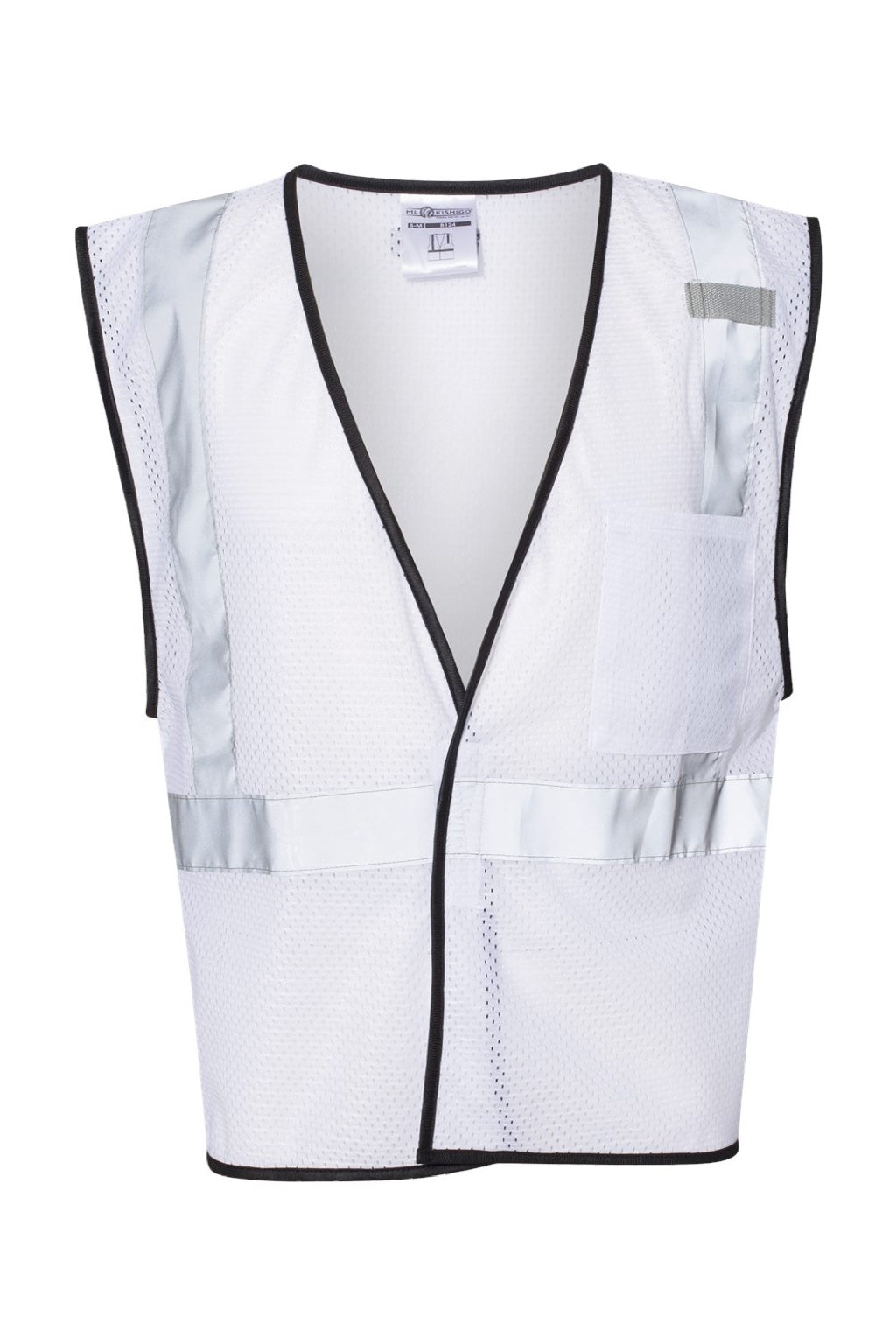 Kishigo B120-131 Unisex EV Series Enhanced Visibility Non-ANSI Vest White Flat Front