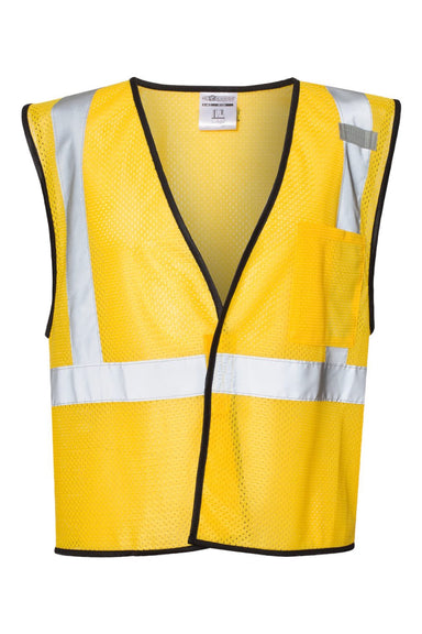 Kishigo B120-131 Unisex EV Series Enhanced Visibility Non-ANSI Vest Yellow Flat Front