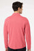 Adidas A280 Mens UPF 50+ 1/4 Zip Sweatshirt Heather Power Red/Carbon Grey Model Back