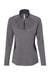 Adidas A281 Womens UPF 50+ 1/4 Zip Sweatshirt Heather Black/Carbon Grey Flat Front