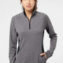 Adidas Womens UPF 50+ 1/4 Zip Sweatshirt - Heather Black/Carbon Grey - NEW