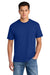 Gildan 75000 Mens Hammer Maxweight Short Sleeve Crewneck T-Shirt Deep Royal Blue Model Front
