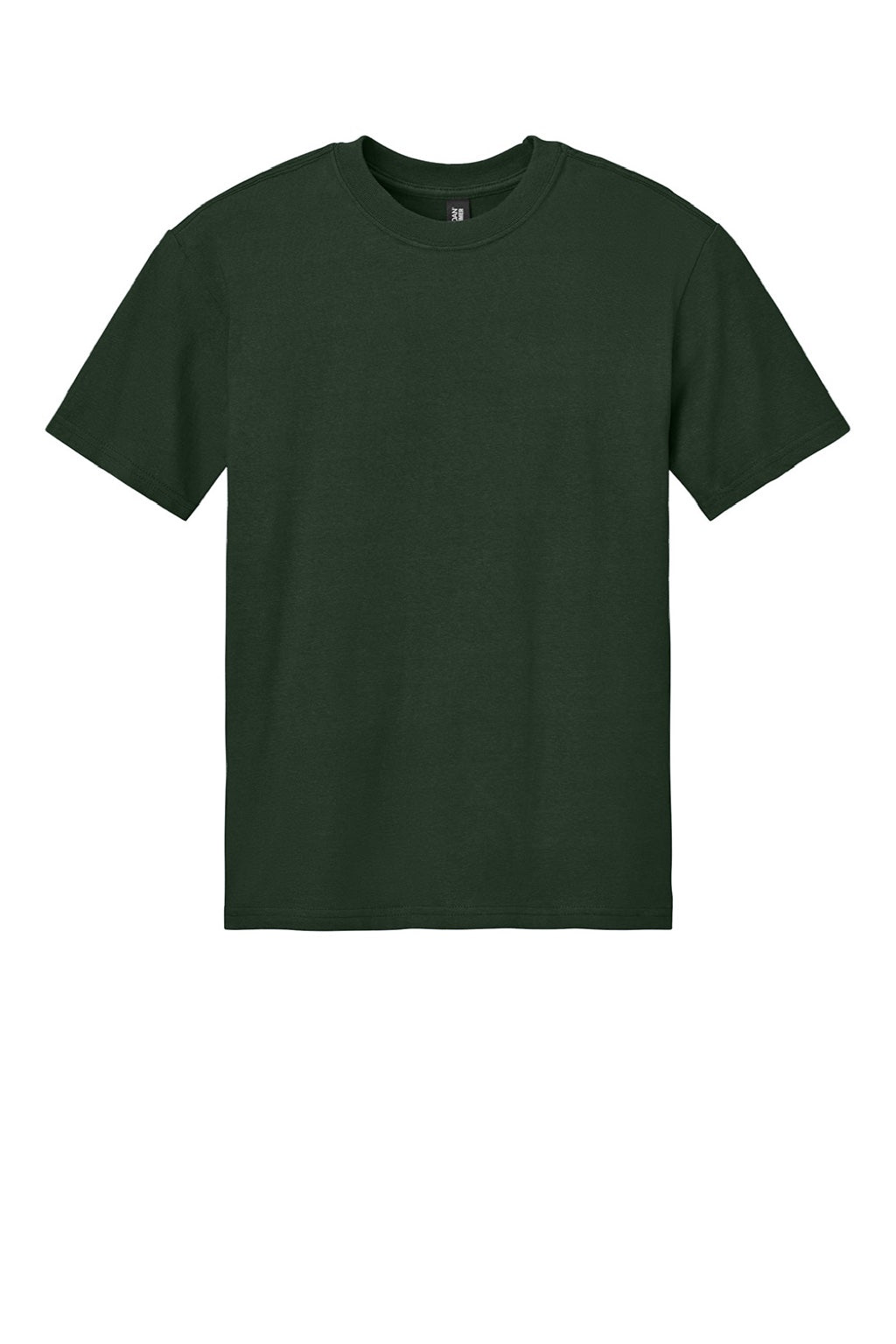 Gildan 75000 Mens Hammer Maxweight Short Sleeve Crewneck T-Shirt Forest Green Flat Front