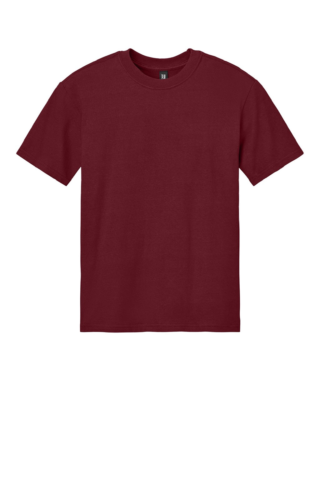Gildan 75000 Mens Hammer Maxweight Short Sleeve Crewneck T-Shirt Garnet Red Flat Front