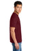 Gildan 75000 Mens Hammer Maxweight Short Sleeve Crewneck T-Shirt Garnet Red Model Side