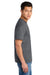 Gildan 75000 Mens Hammer Maxweight Short Sleeve Crewneck T-Shirt Heather Graphite Grey Model Side