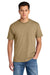 Gildan 75000 Mens Hammer Maxweight Short Sleeve Crewneck T-Shirt Tan Model Front