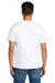 Gildan 75000 Mens Hammer Maxweight Short Sleeve Crewneck T-Shirt White Model Back