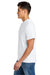 Gildan 75000 Mens Hammer Maxweight Short Sleeve Crewneck T-Shirt White Model Side