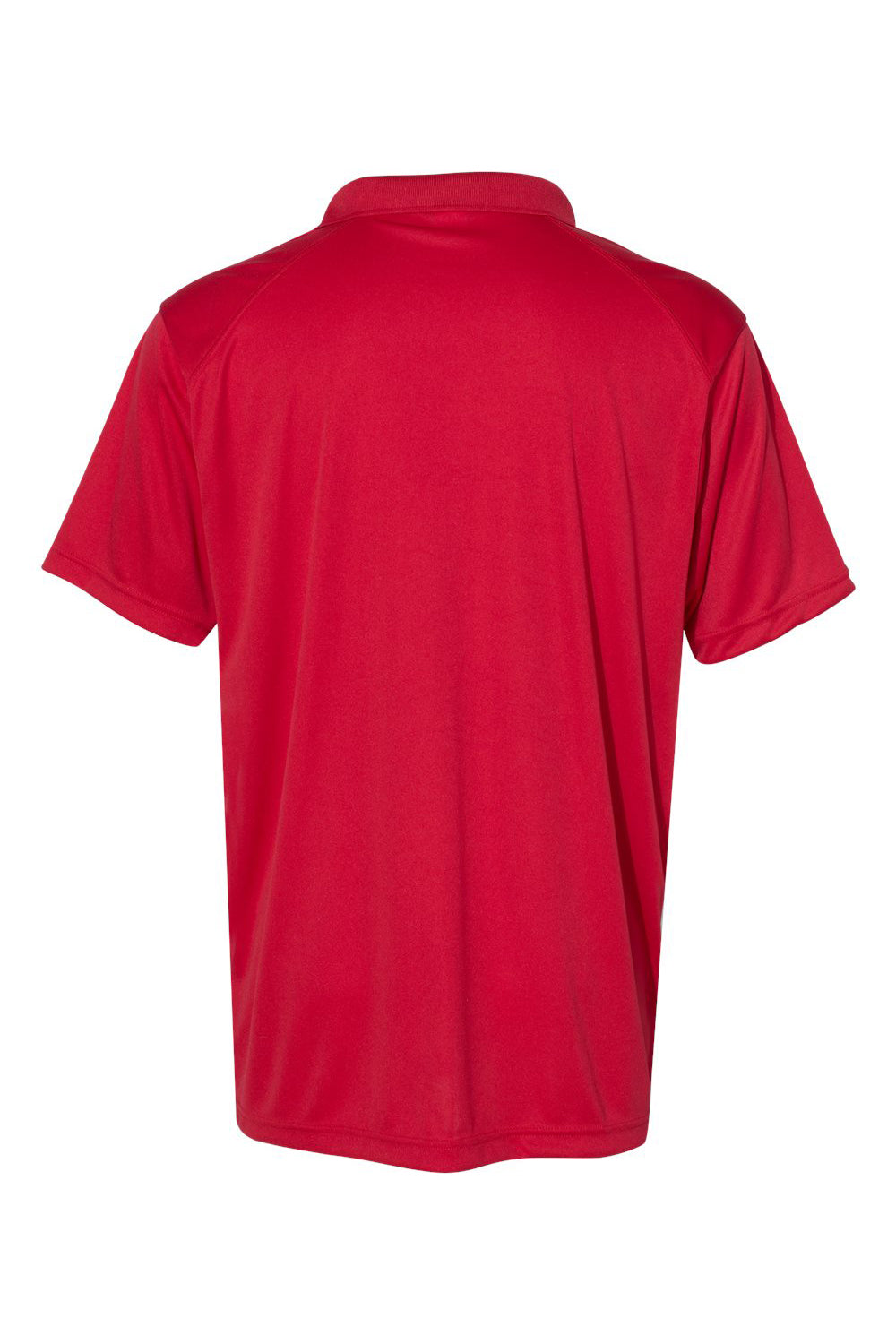 C2 Sport 5900 Mens Utility Moisture Wicking Short Sleeve Polo Shirt Red Flat Back
