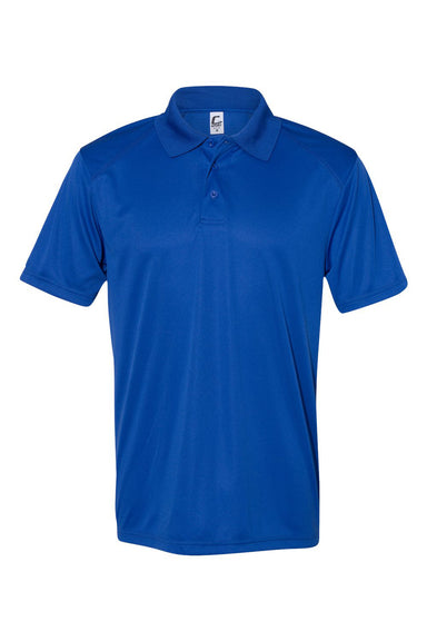 C2 Sport 5900 Mens Utility Moisture Wicking Short Sleeve Polo Shirt Royal Blue Flat Front