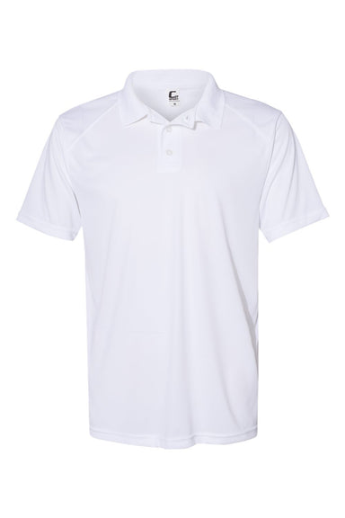 C2 Sport 5900 Mens Utility Moisture Wicking Short Sleeve Polo Shirt White Flat Front