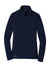 Eddie Bauer EB237 Womens Smooth Fleece 1/4 Zip Sweatshirt River Navy Blue Flat Front