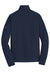 Eddie Bauer EB236 Mens Smooth Fleece 1/4 Zip Sweatshirt River Navy Blue Flat Back