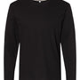 LAT Mens Fine Jersey Long Sleeve Crewneck T-Shirt - Black - NEW