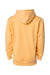 Independent Trading Co. IND4000 Mens Hooded Sweatshirt Hoodie Peach Flat Back